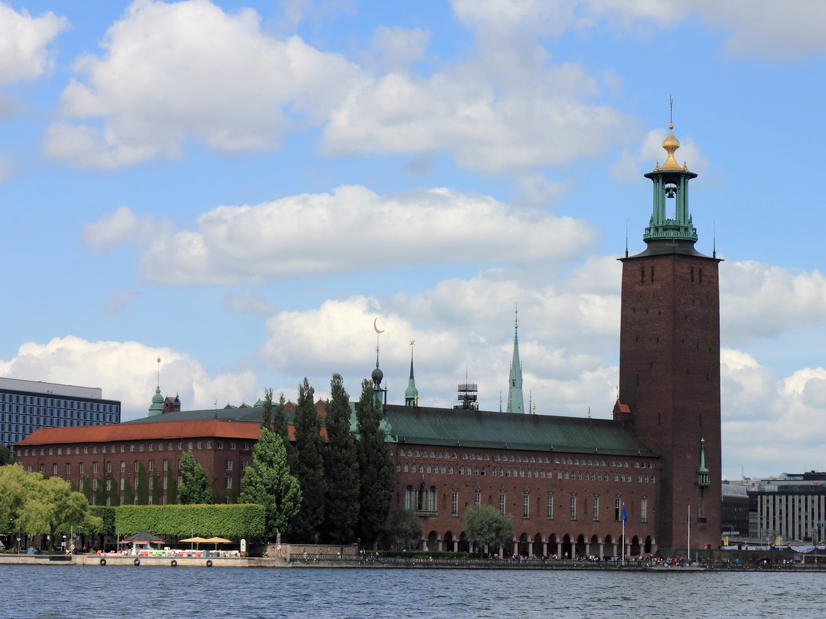 Das Rathaus in Stockholm am 20. Juni 2016.