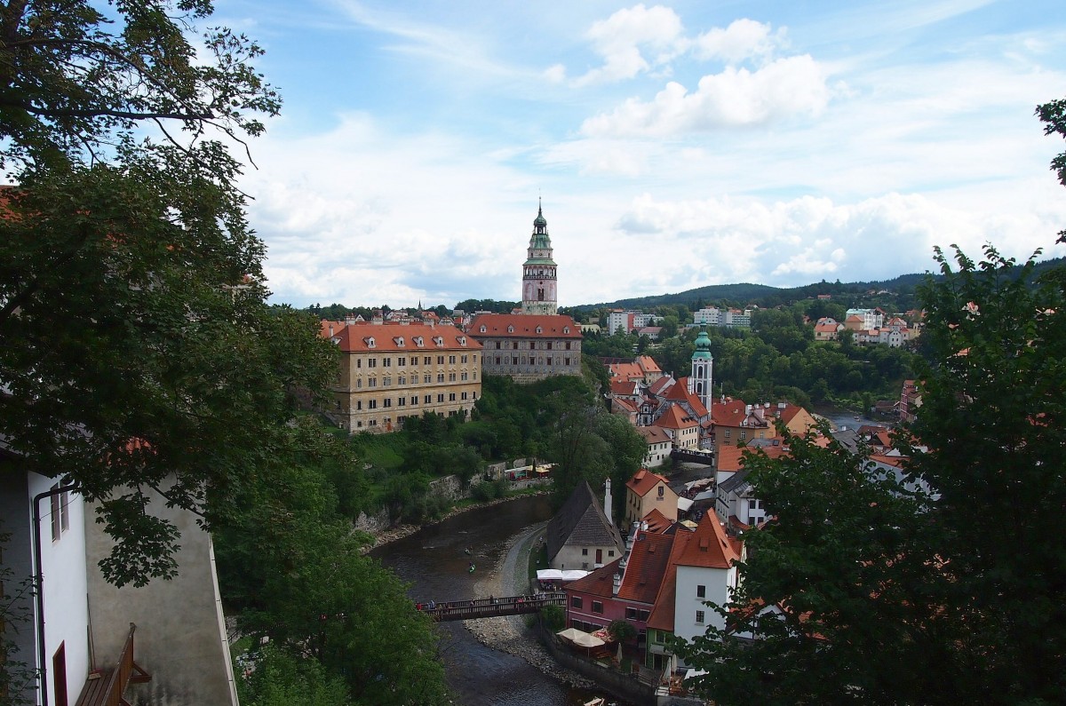 Das Schloss von Česk Krumlov am 13.8.2013