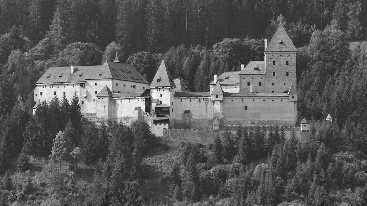 Das Schloss Moosham Ende August 2019 in Unternberg.