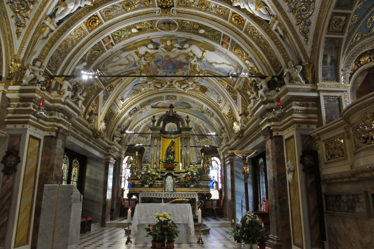 Das sehr schn Renovierte Kloster Madonna del Sasso. 02.06.2016