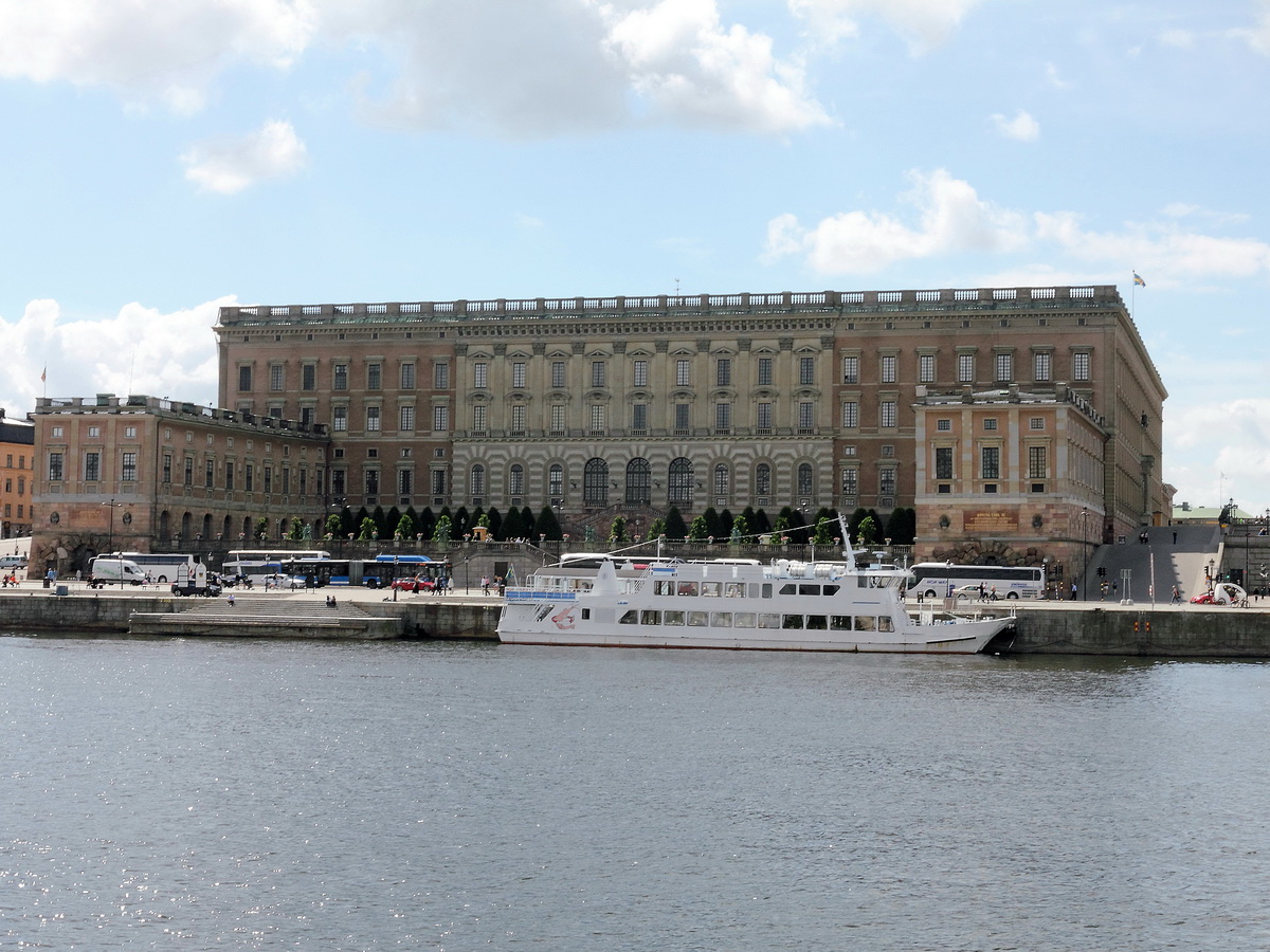 Das Stockholmer Schloss (Kungliga slottet) in Stockholm am 20. Juni 2016.