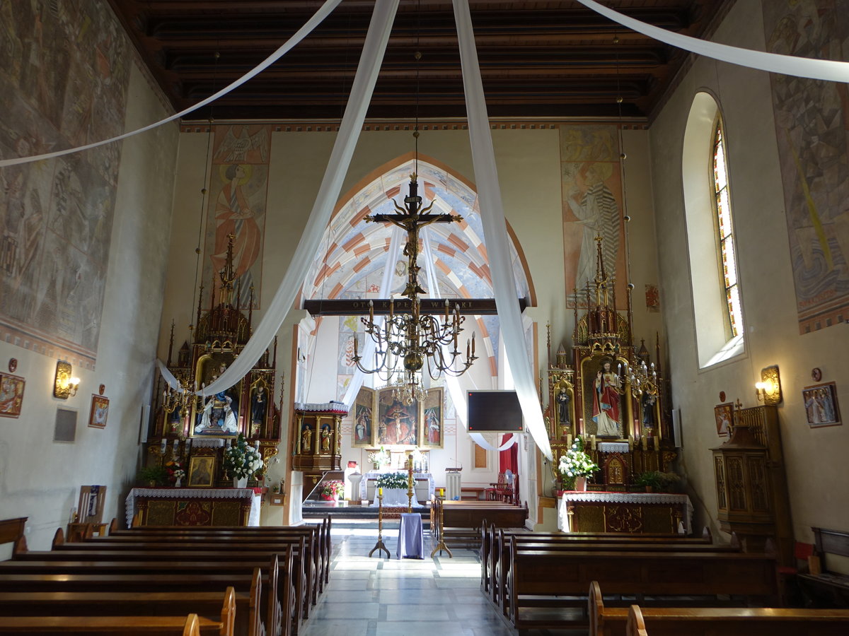 Debno, Innenraum der Pfarrkirche St. Margareta (03.09.2020)