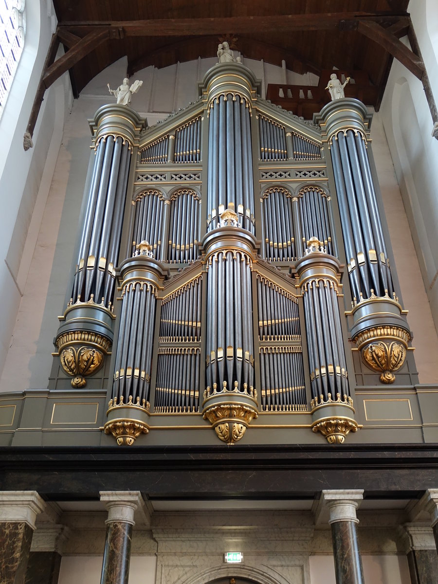 Delft, Orgel in der Oude Kerk, erbaut 1857 durch den Orgelbauer J. Witte (23.08.2016)
