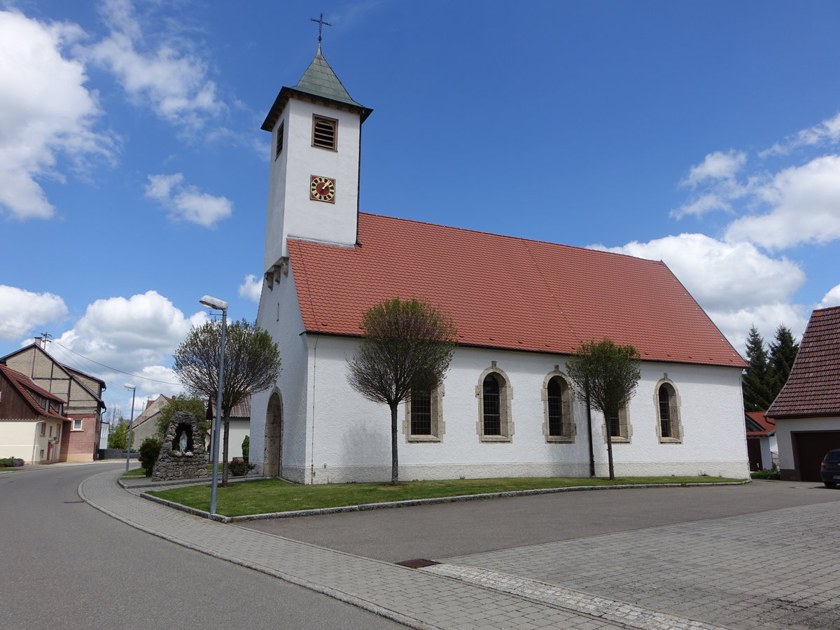 Delkhofen, Pfarrkirche St. Verena, erbaut bis 1723 (21.05.2017)
