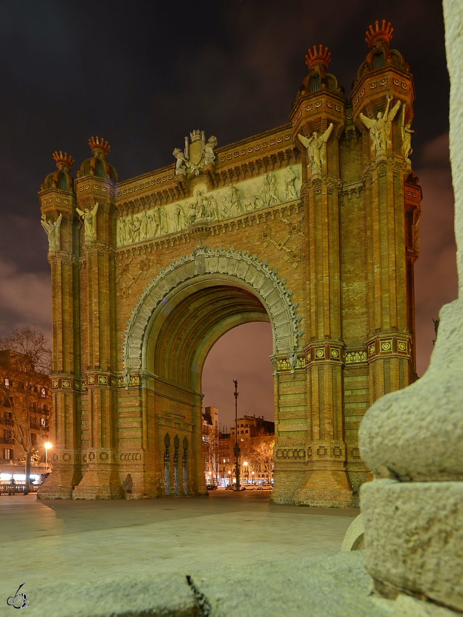 Der Arc de Triomf in Barcelona wurde im Neo-Mudjarstil errichtet und war das Haupteingangstor fr die Weltausstellung von 1888. (Februar 2012)