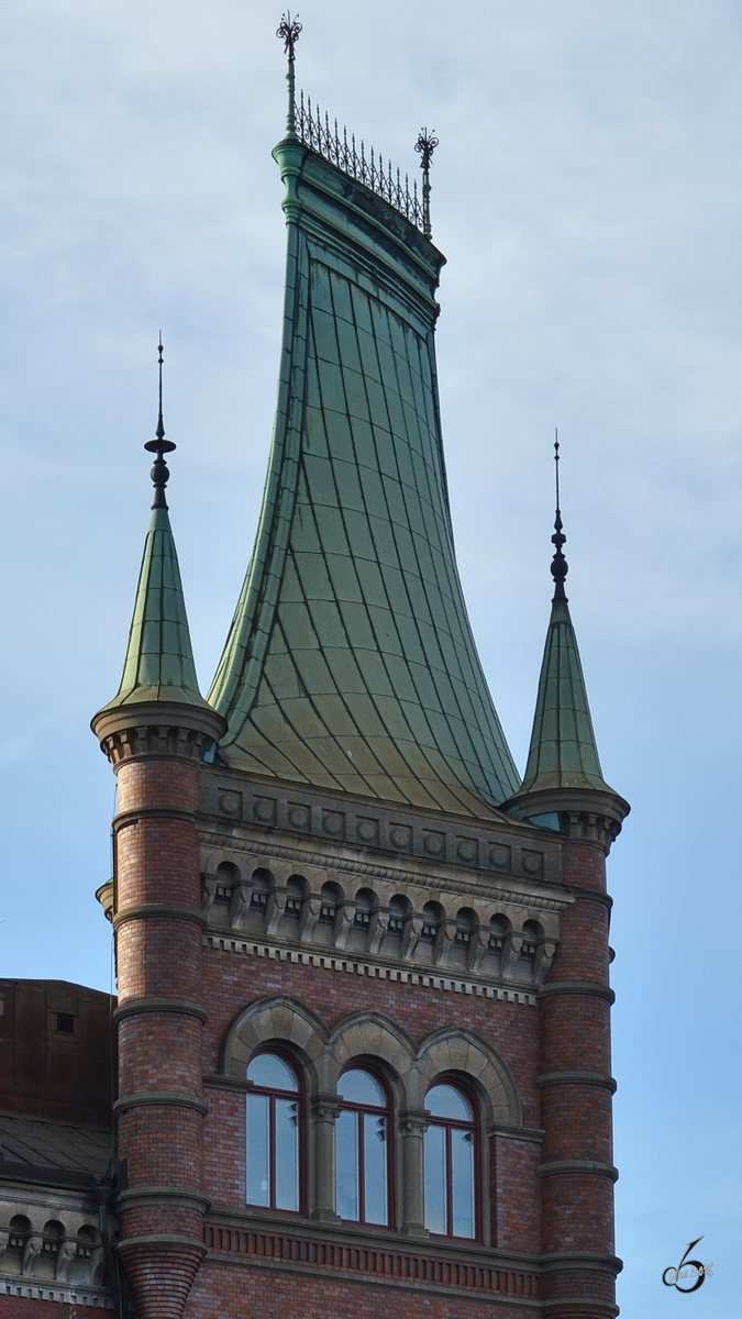 Der Auenturm des Norstedts-Hauses. (Stockholm, Oktober 2011)