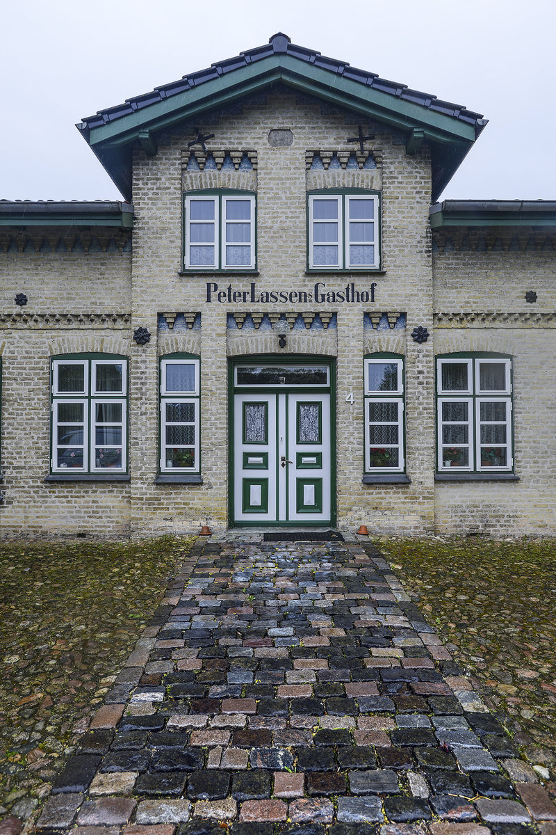 Der Eingang zum Heimatmuseum von Christian Lassen im Dorf Jardelund westlich von Flensburg. Aufnahme: 30. Mai 2019.