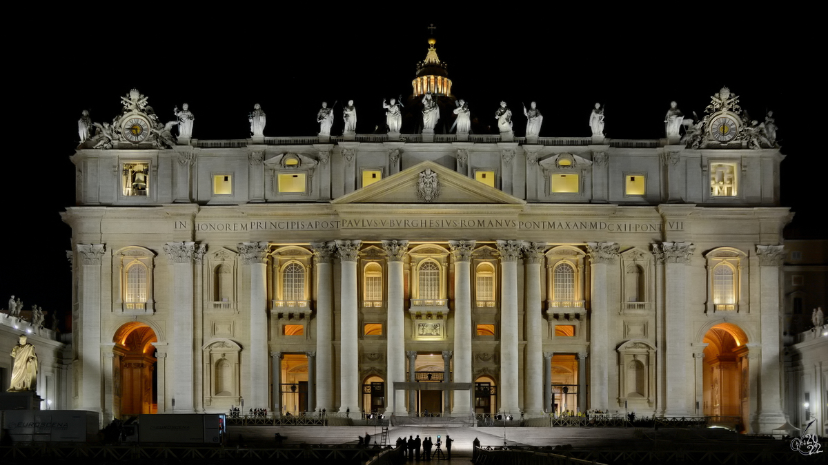 Der Petersdom ist eine Kirche aus der Sptrenaissance. (Rom, Dezember 2015)