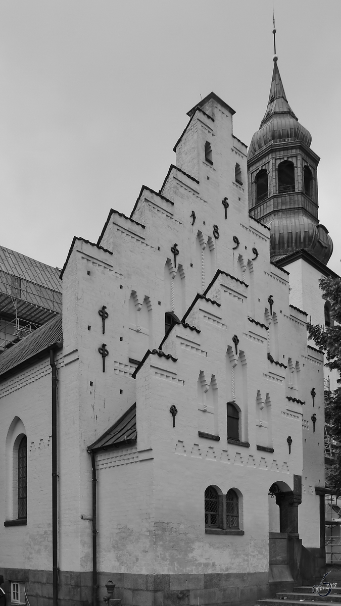 Der um 1450 errichteten St.-Budolfi-Dom zu Aalborg. (Juni 2018)