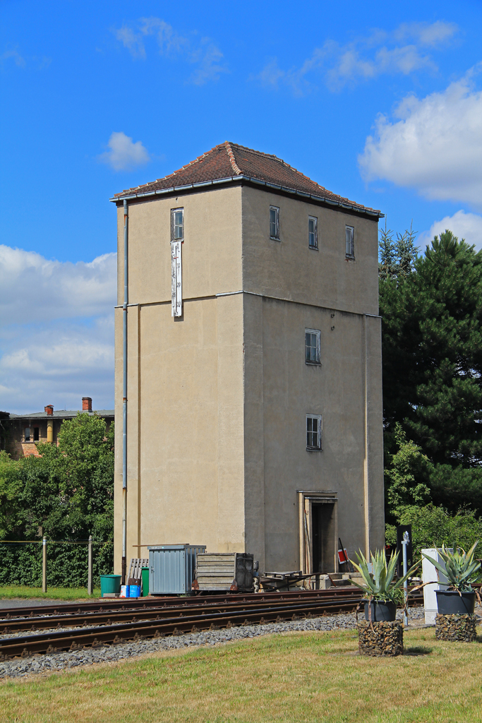 Der Wasserturm am Schmalspurbahnhof Zittau-Vorstadt im Juli 2015