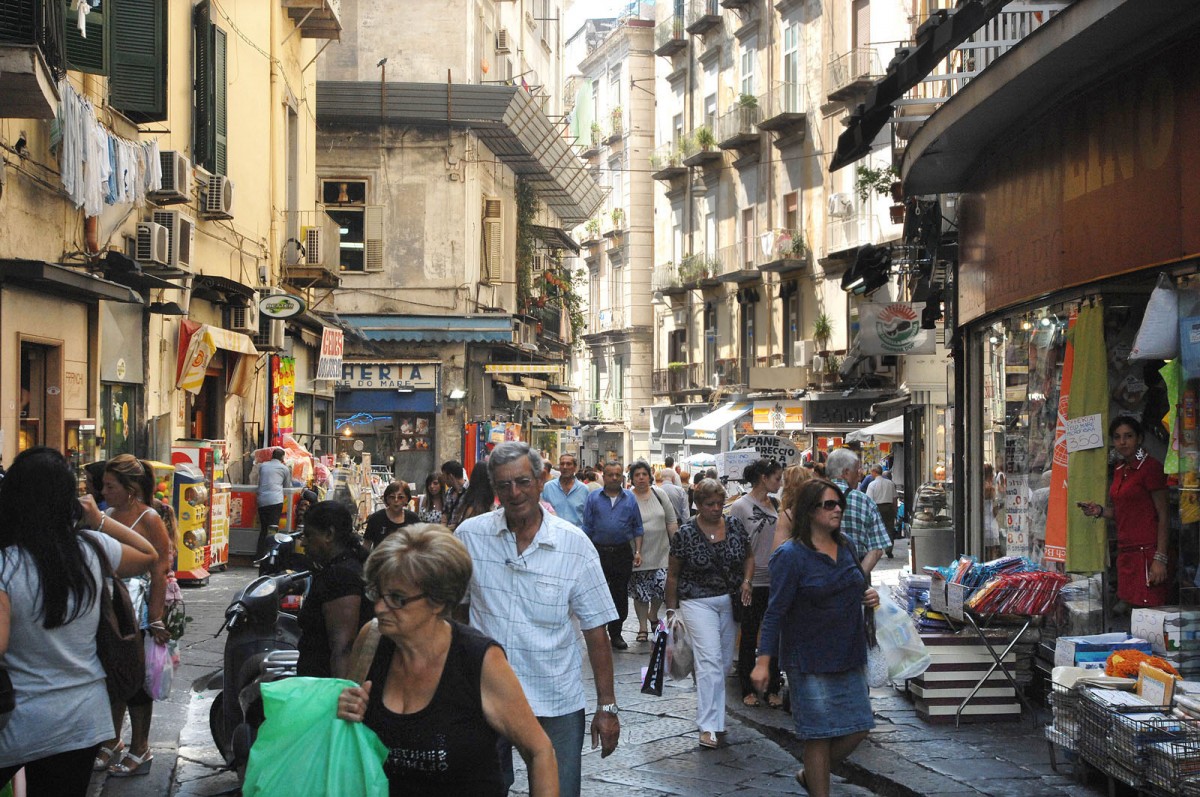 Die Altstadt von Neapel - Aufnahmedatum: 26. Juli 2011.