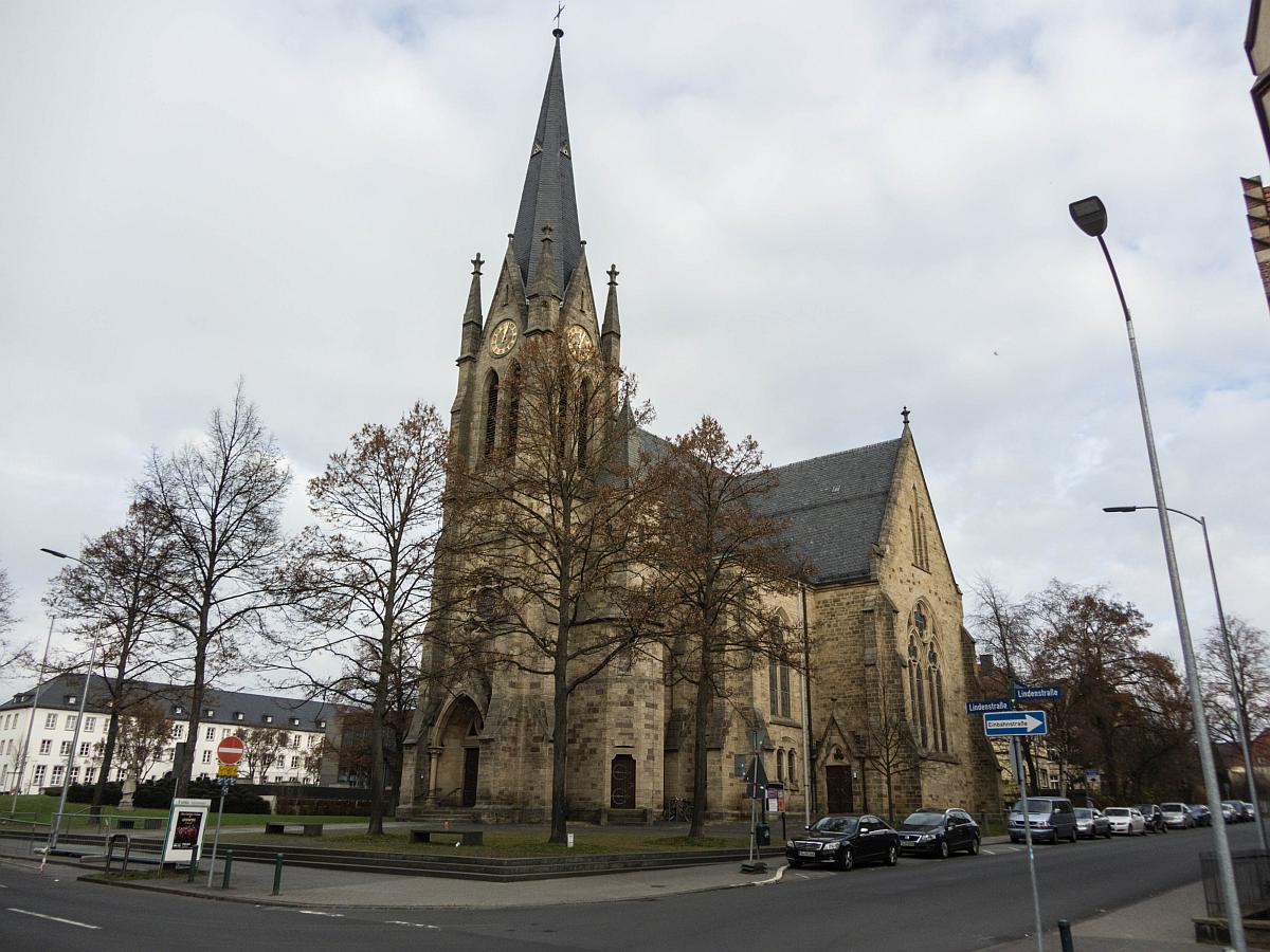 Die Christuskirche in Fulda. Die Aufnahme stammt vom 24.11.2012.