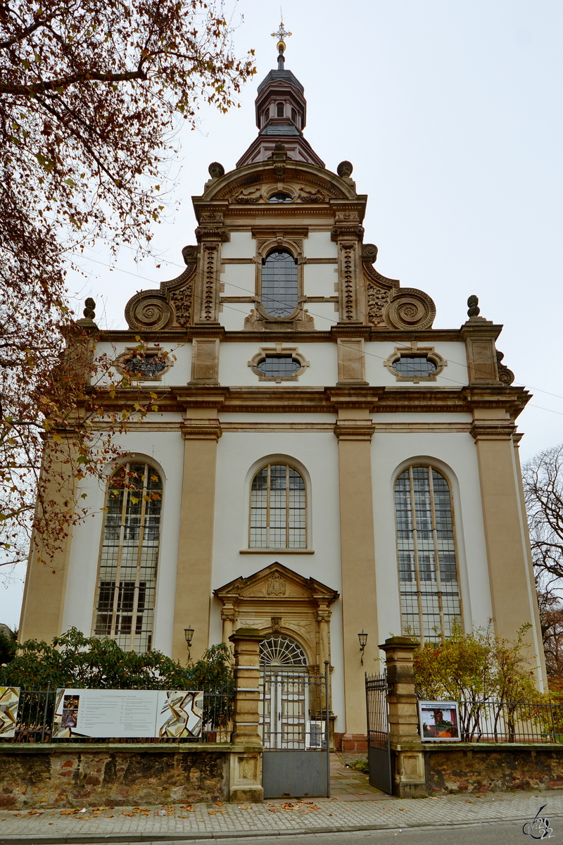 Die Dreifaltigkeitskirche in Speyer wurde im sptbarocken Stil erbaut. (Dezember 2014)