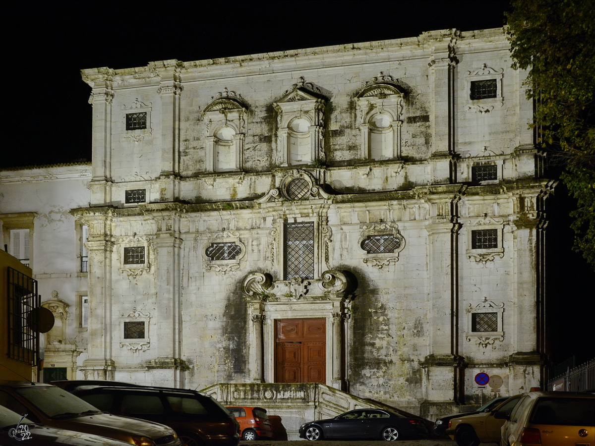 Die Kirche des Kind Gottes (Igreja do Menino de Deus) wurde 1736 erbaut. (Lissabon, Dezember 2016)
