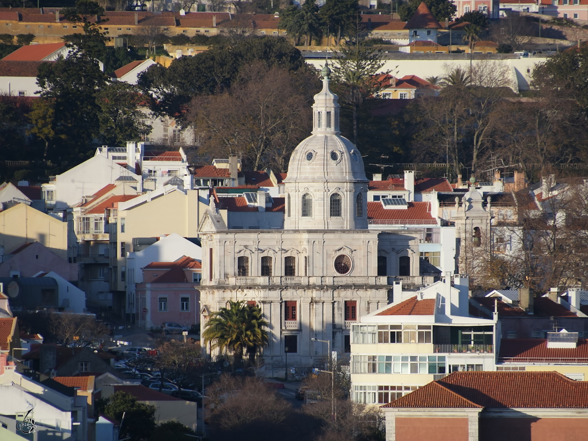Die Kirche der Erinnerung (Igreja da Memria) wurde von 1760 bis 1788 im barocken Stil erbaut. (Januar 2017)