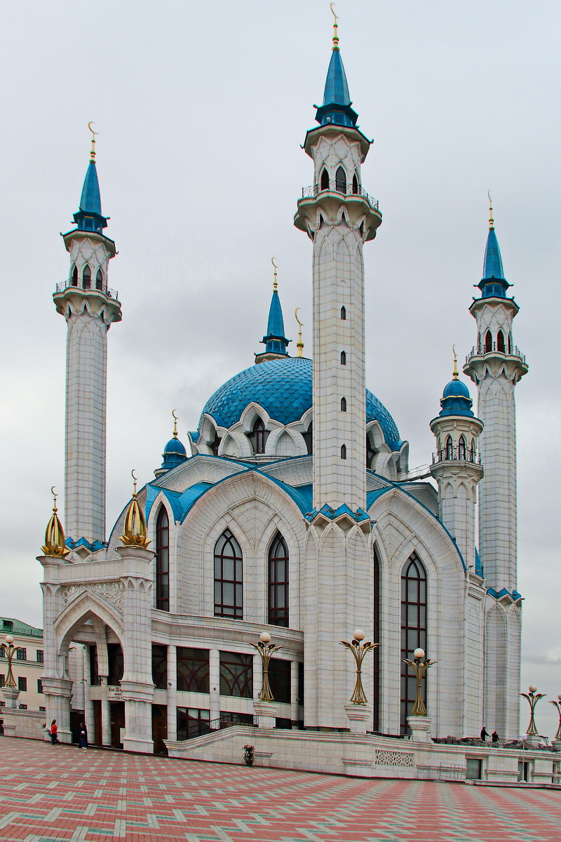Die Kul-Scharif-Moschee in Kasan ist die zweitgrte Moschee Russlands, besucht am 11. September 2017.