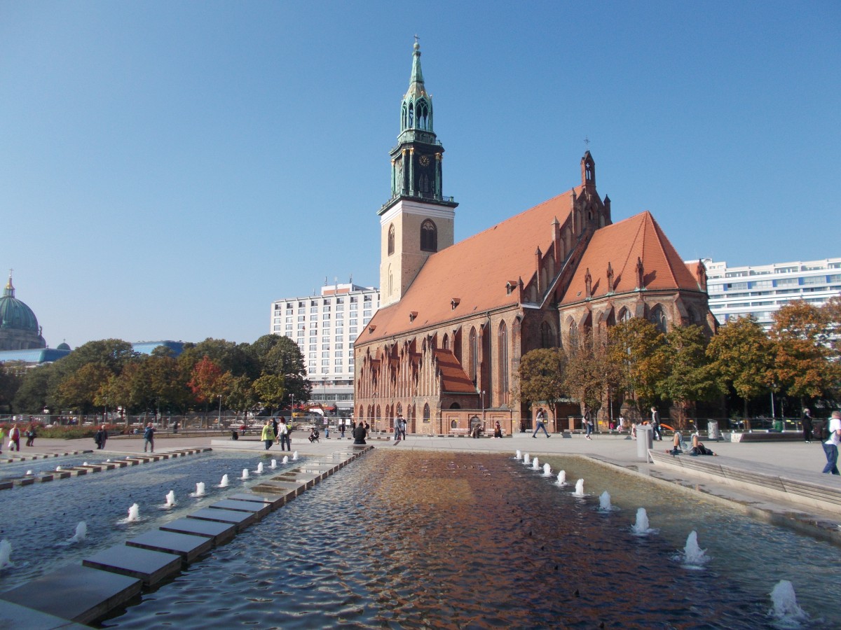 Die Marienkirche in Berlin am 05.Oktober 2014.