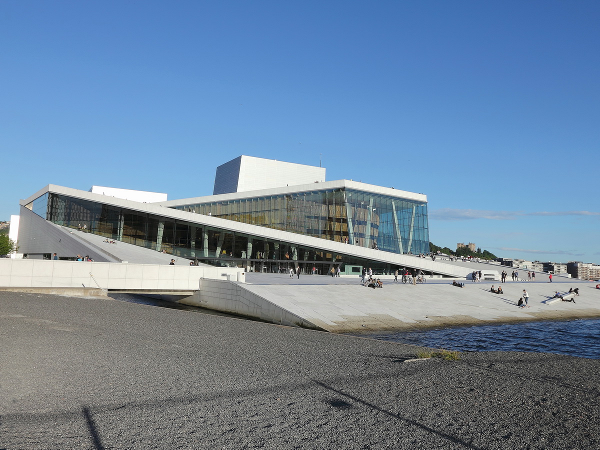 Die Oper von Oslo am 04. Juli 2016.