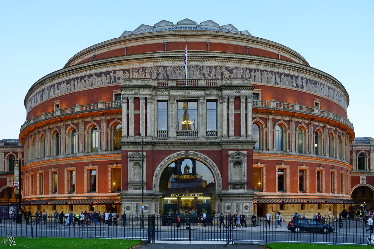 Die Royal Albert Hall of Arts and Sciences wurde 1871 erffnet. (London, September 2013)
