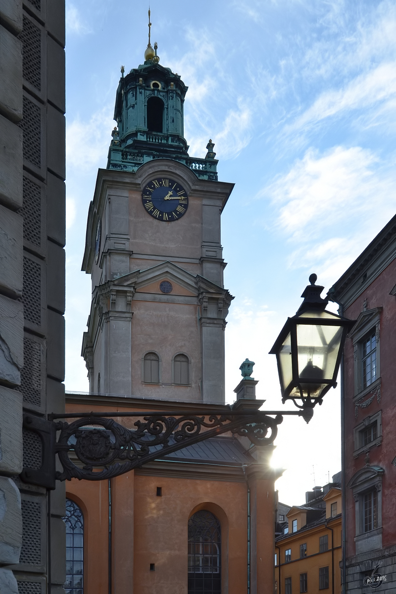 Die Sankt Nikolai Kirche im Herzen von Stockholm. (Oktober 2011)