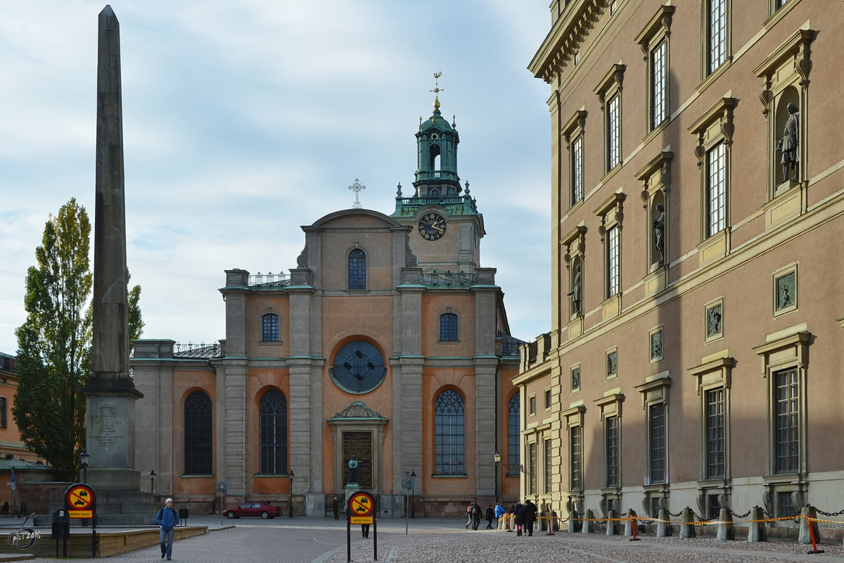 Die Sankt Nikolai Kirche im Herzen von Stockholm. (Oktober 2011)