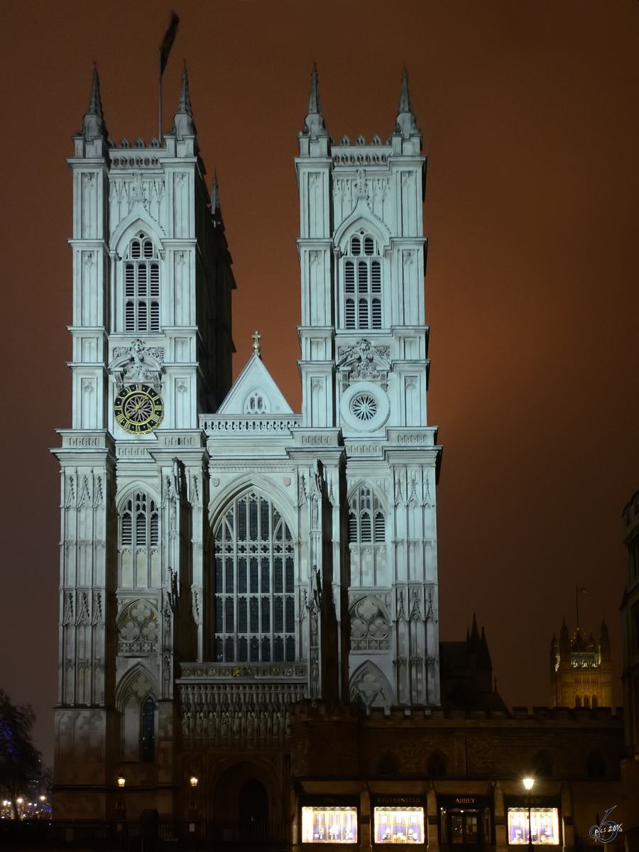 Die Westminster Abbey im historischen Zentrum von London. (Mrz 2013)