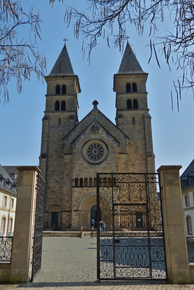 Die Willibrordus Basilika in Echternach. 03.2022 