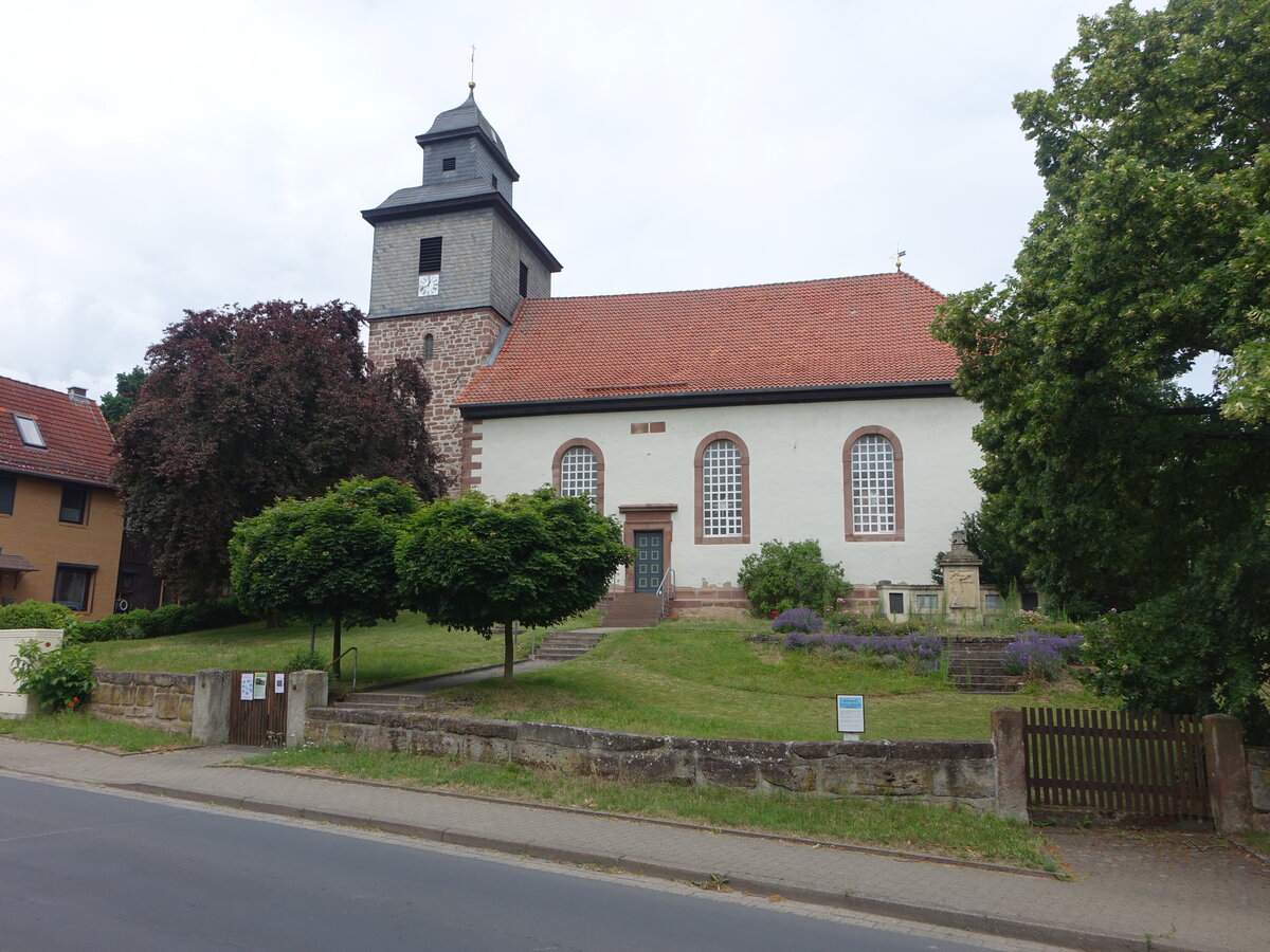 Diemarden, evangelische St. Michaelis Kirche, erbaut 1733 (29.06.2023)