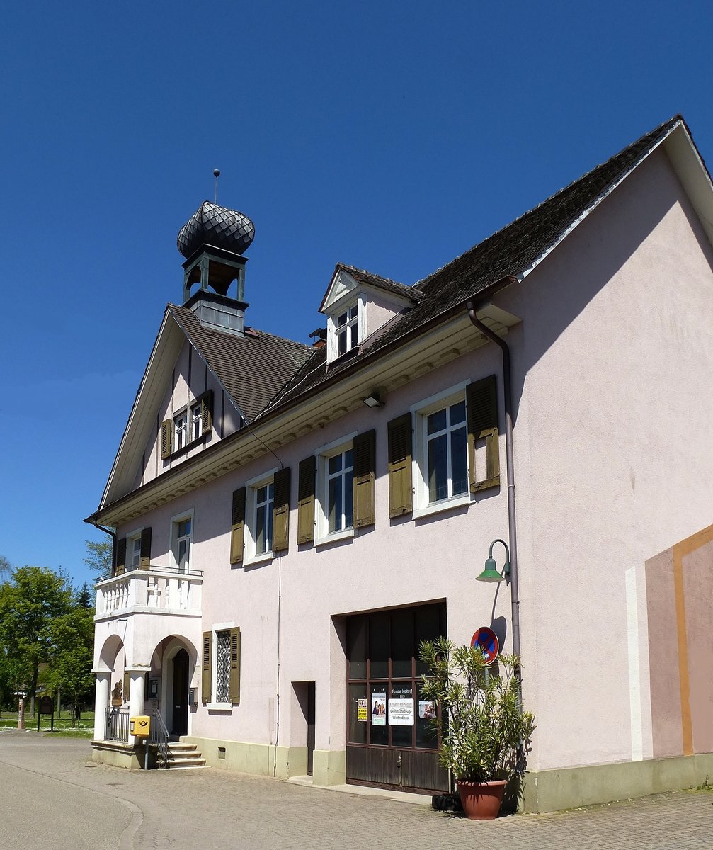 Diersburg, das Rathaus der Gemeinde in der Ortenau, Mai 2016 
