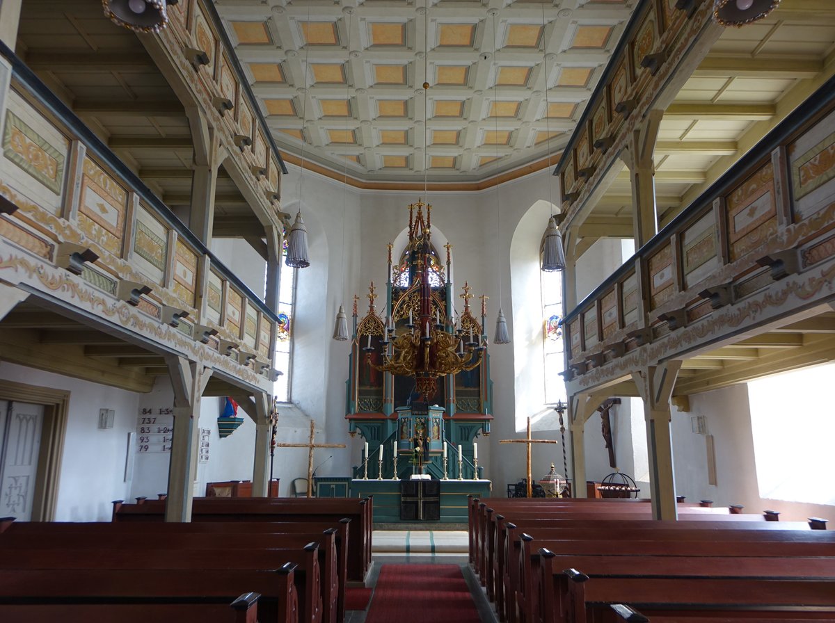 Dbra, Hochaltar in der Evangelisch-lutherische Pfarrkirche (14.04.2017)