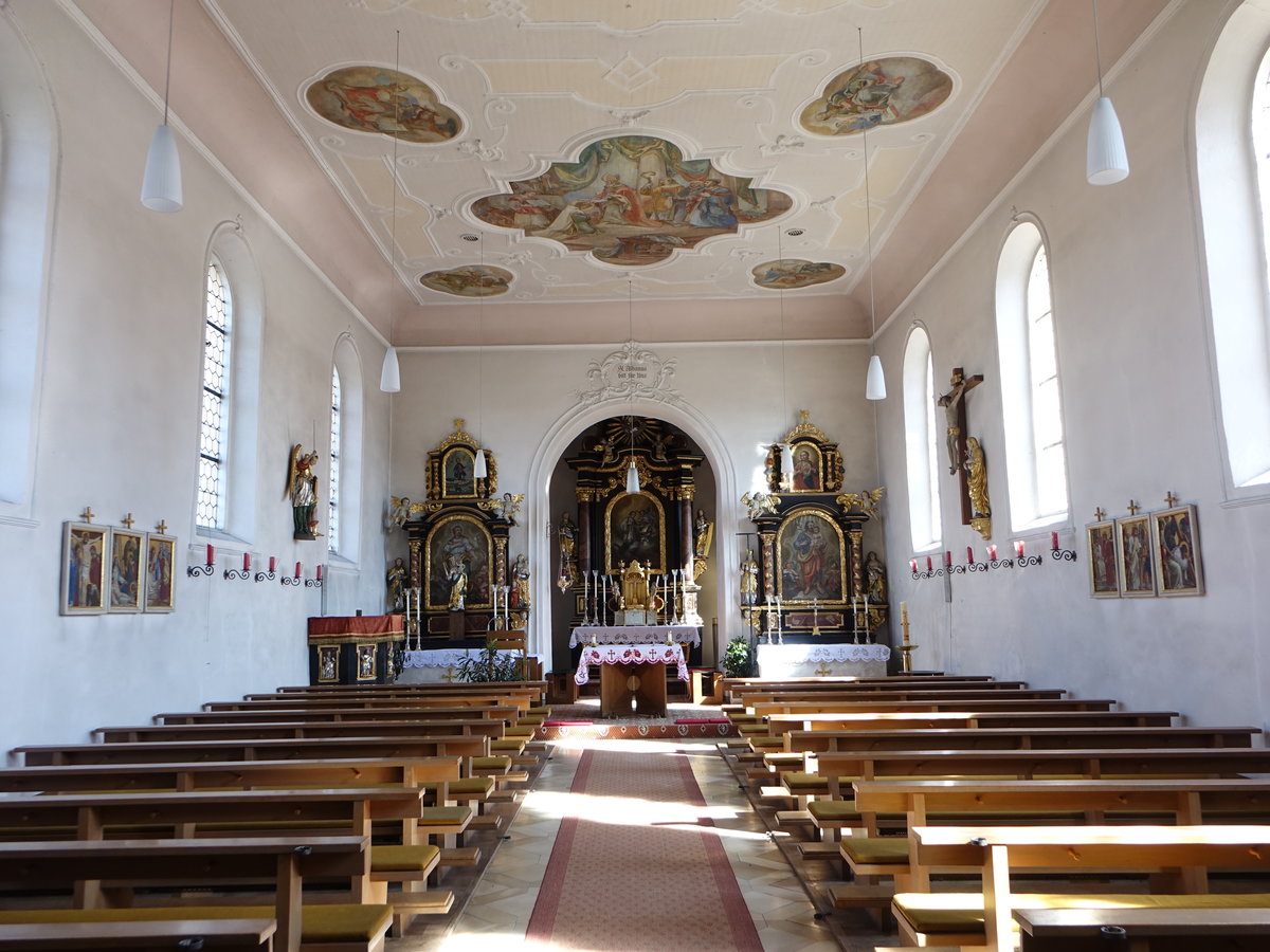 Dllwang, barocke Ausstattung in der St. Alban Kirche (25.03.2017)