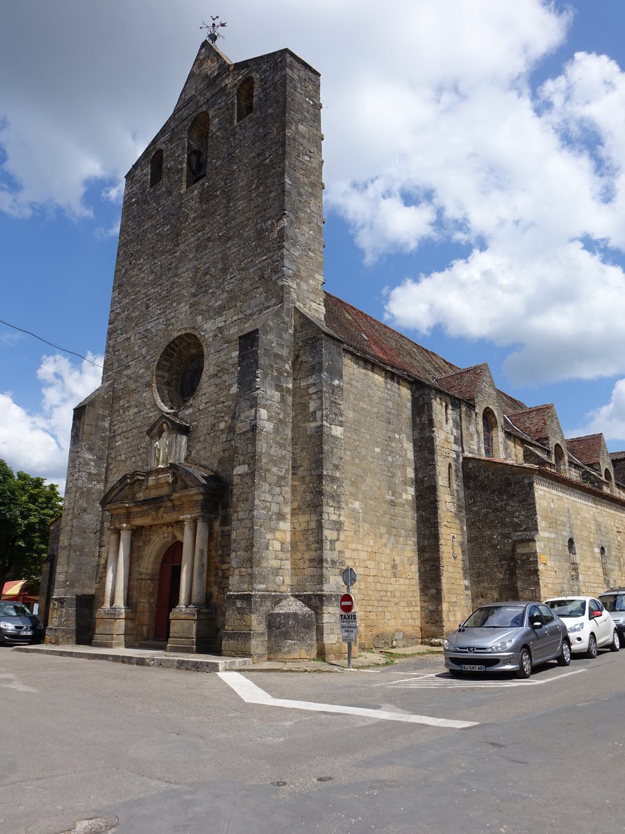 Domme, Kirche Notre Dame, erbaut im 17. Jahrhundert (22.07.2018)