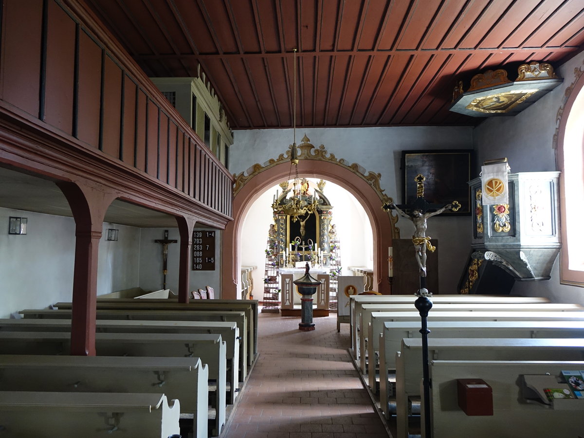 Drrenmungenau, Innenraum der Ev. St. Jakobus Kirche (26.05.2016)