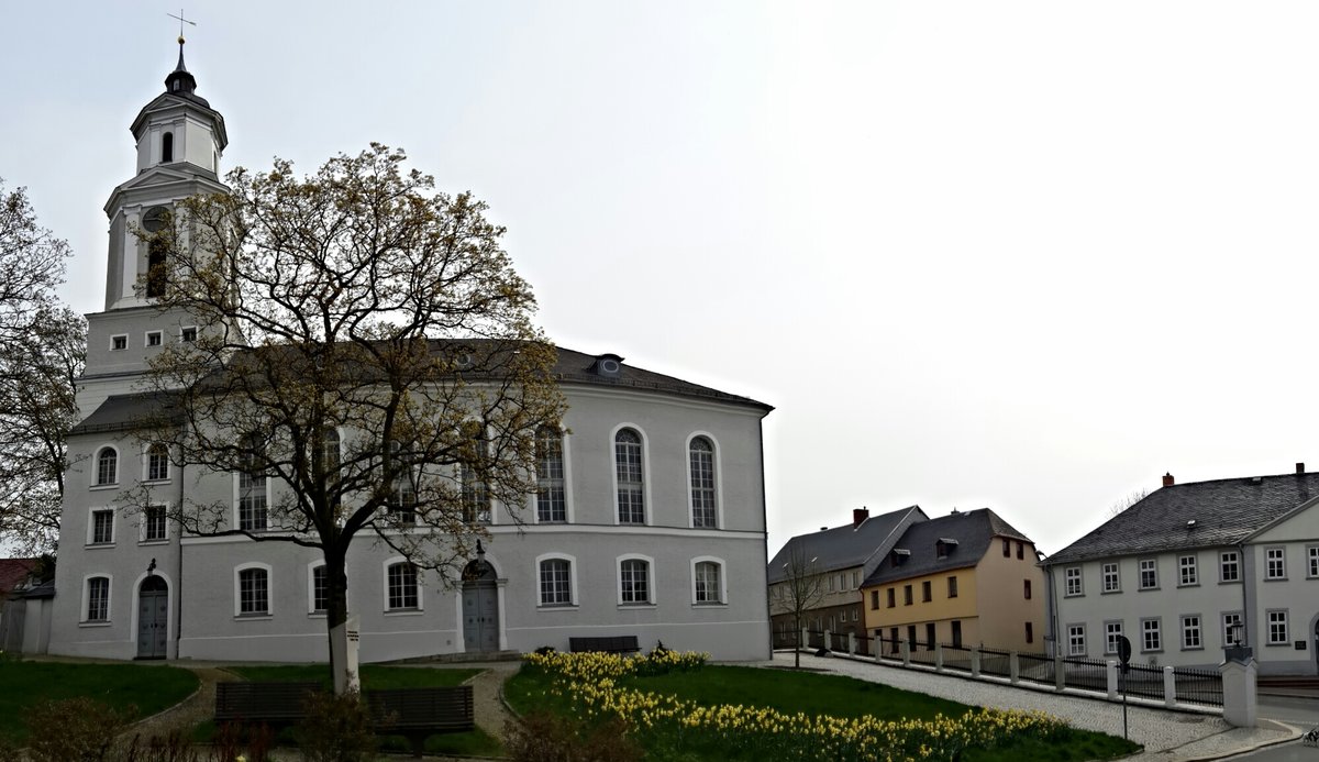 Ein Blick auf die Dreieinigkeitskirche in Zeulenroda. Foto 1.5.16