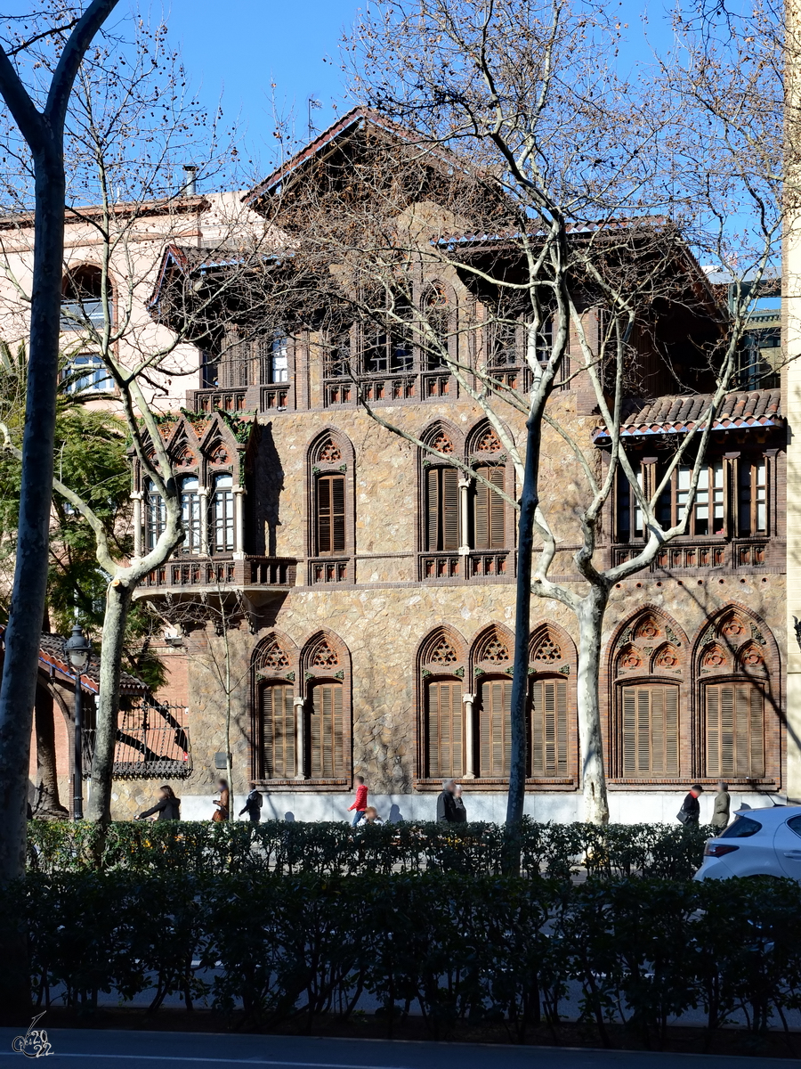 Ein mir nicht nhe bekanntes Gebude im Zentrum von Barcelona. (Februar 2012)