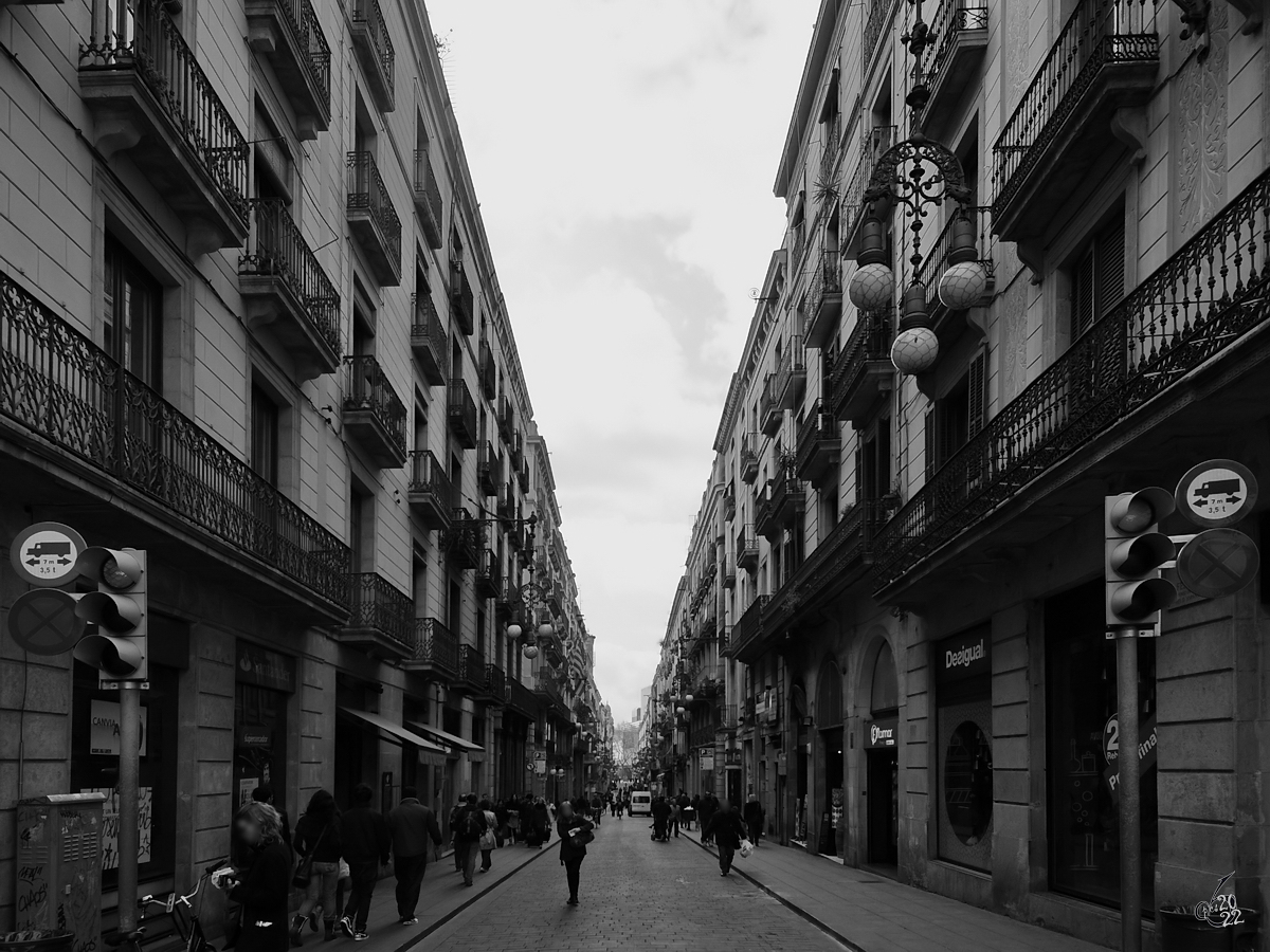 Ein Spaziergang in den Straen von Barcelona. (Februar 2012)