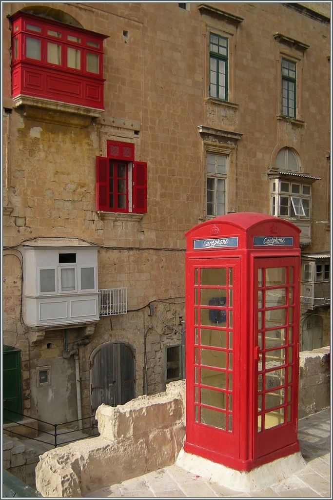Ein Stadtszene in Valletta beim Victoria Gate. 
Sept. 2013