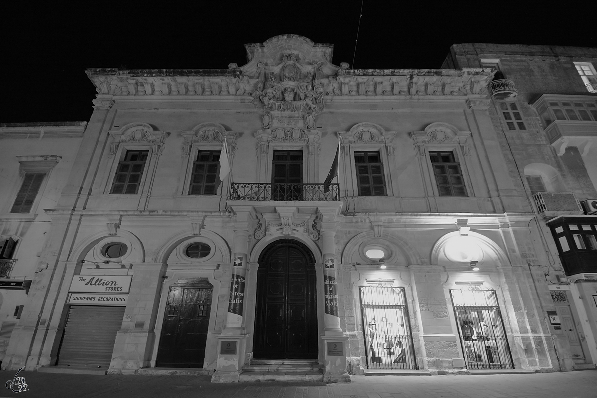 Eines der vielen historischen Gebude auf Malta. (Valletta, Oktober 2017)