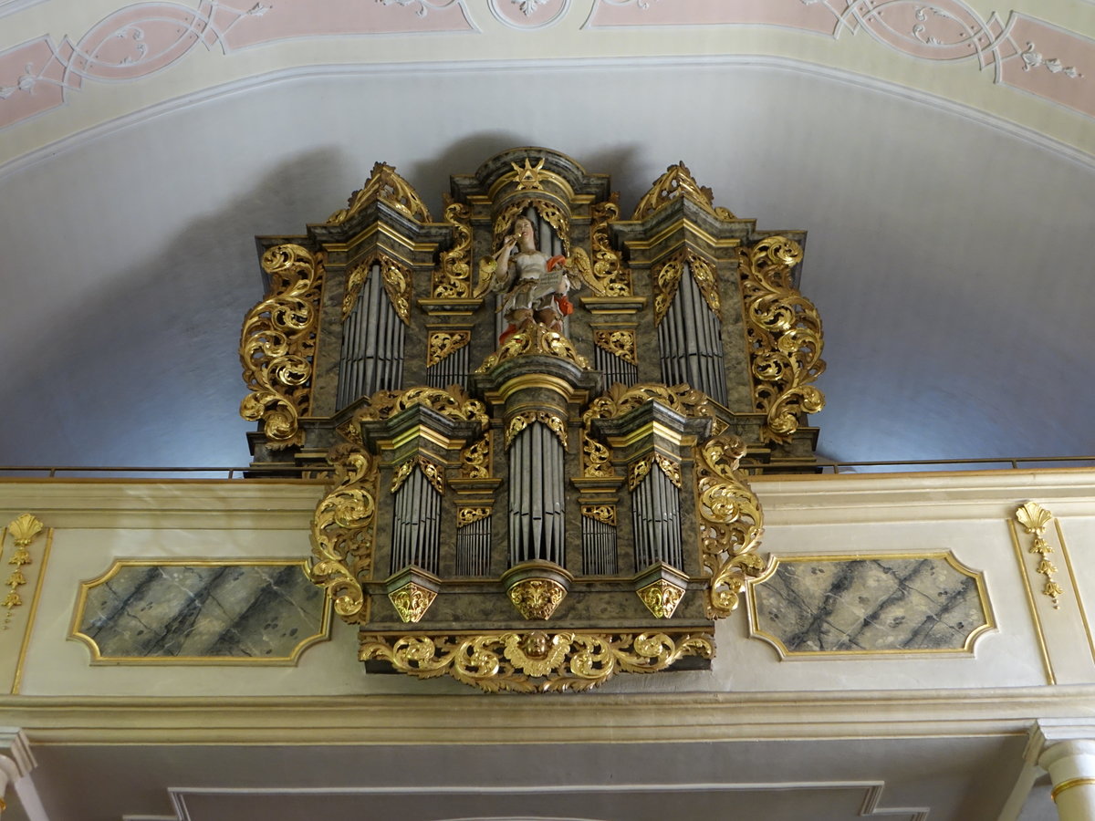 Engelthal, Orgel in der Ev. Pfarrkirche St. Johannes (11.06.2017)