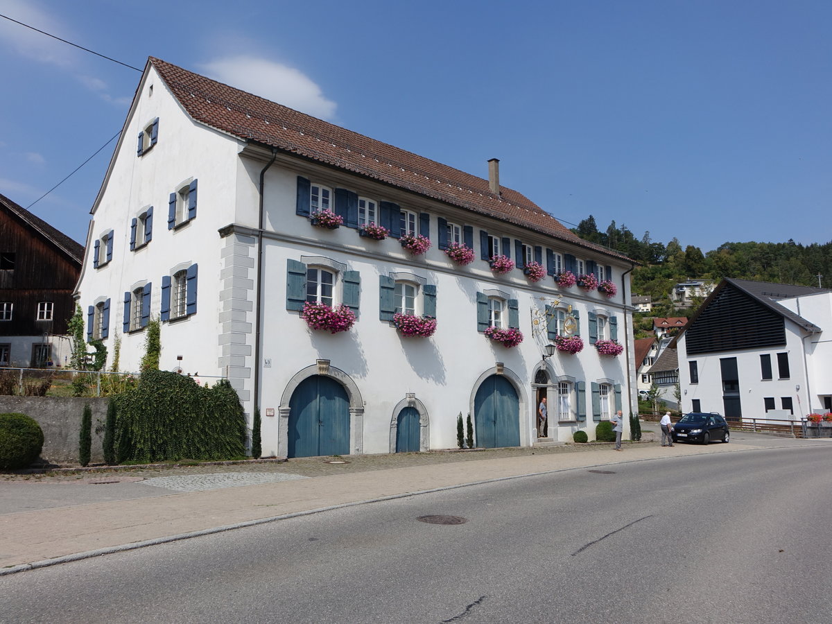 Epfendorf, Gasthaus zur Krone in der Adenauer Strae (19.08.2018)