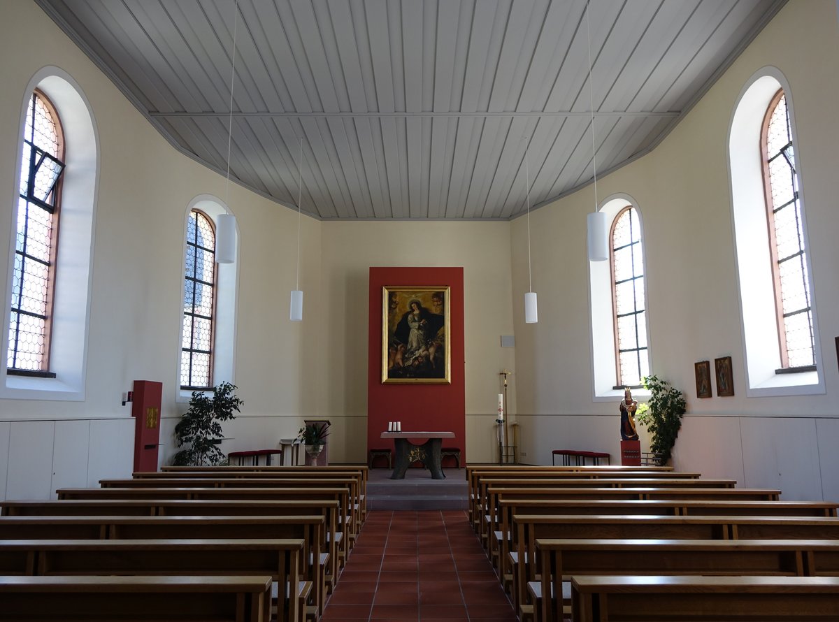 Ettenheimweiler, Innenraum der Pfarrkirche St. Maria (14.08.2016)