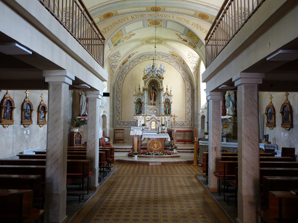 Fackov / Fatschenhau, Innenraum der Pfarrkirche St. Nikolaus (06.08.2020)