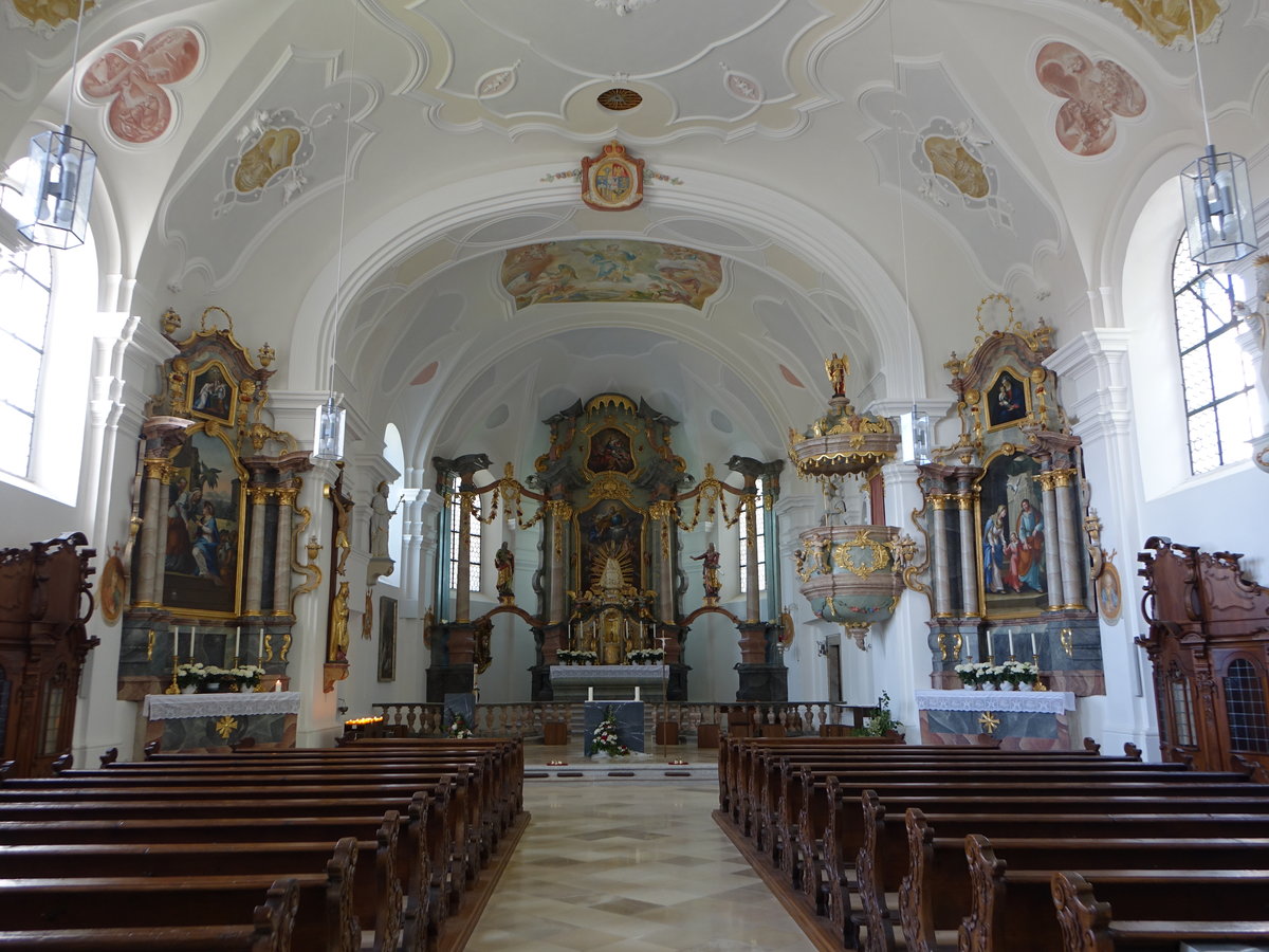 Fahrenberg, barocke Altre von Wolf Kurzwort und des Schreiners Wenzl Wickl in der Maria Heimsuchung Kirche (20.05.2018)