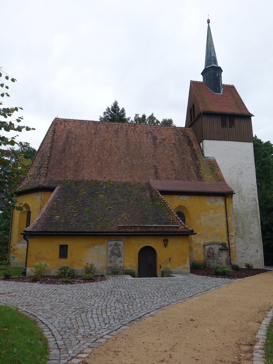 Frstgen, evangelische Kirche, erbaut im 16. Jahrhundert (16.09.2021)
