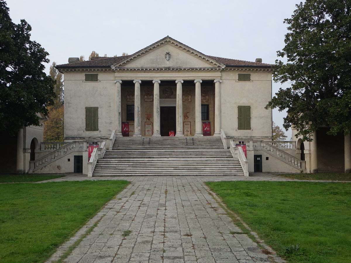 Fratta Polesine, Villa Badoer, erbaut von 1556 bis 1563 von Andrea Palladio (28.10.2017)