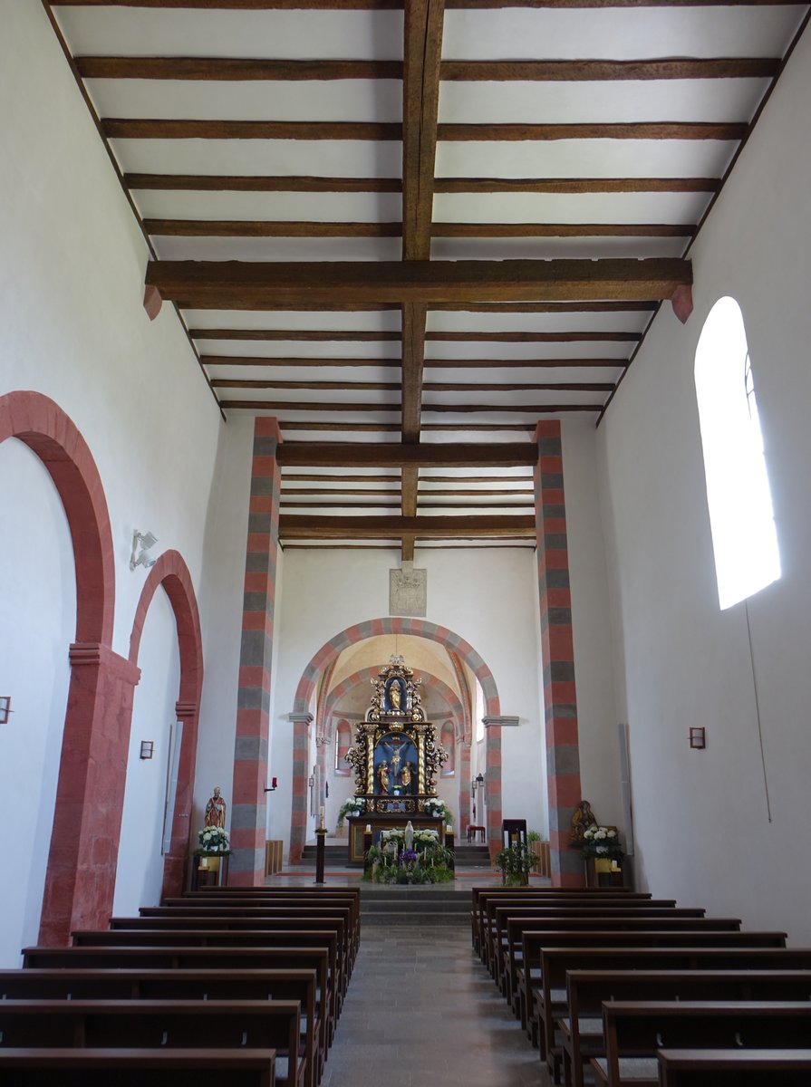 Frauenroth, Hochaltar in der ehemaligen Zisterzienserinnenklosterkirche St. Blasius (27.05.2019)