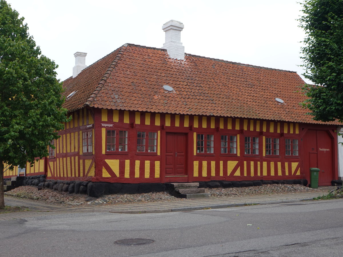 Fredericia, Fachwerkhaus von 1660 in der Kongensgade (21.07.2019)