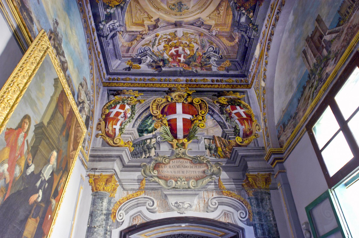 Fresko im Gromeisterpalast von Valletta. Aufnahme: Oktober 2006.