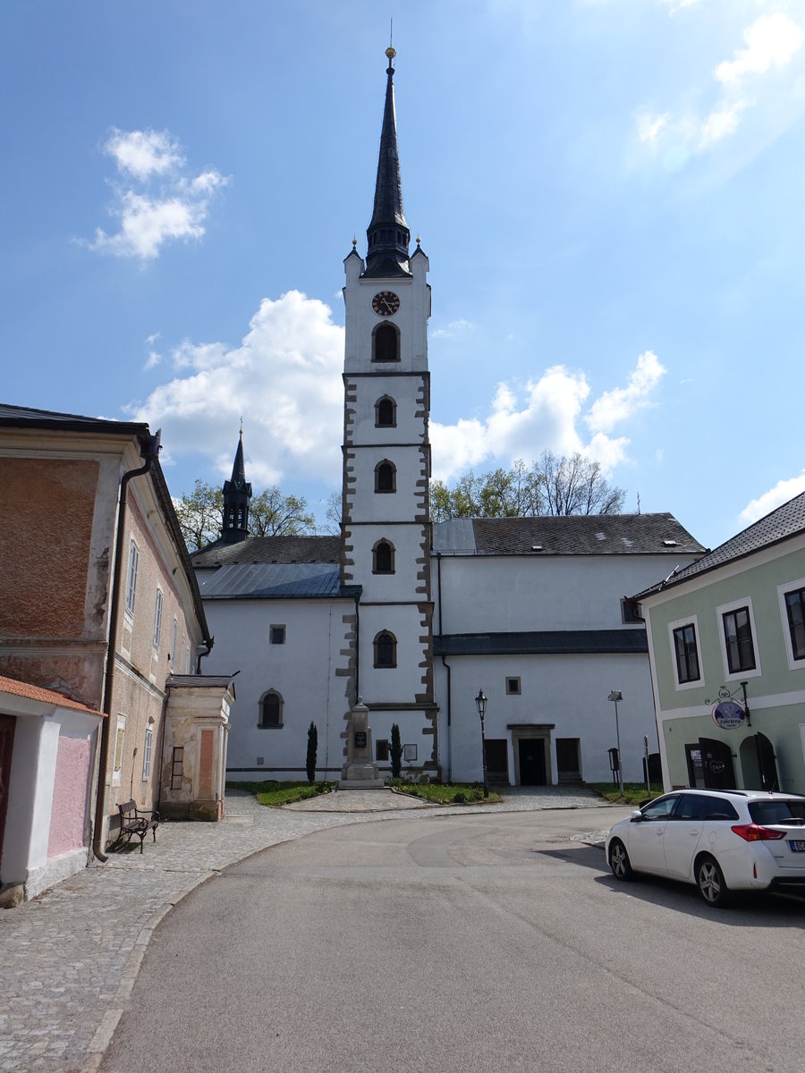 Frymburk nad Vltavou, St.-Bartholomus-Kirche, sptgotisch erbaut 1530 (26.05.2019)