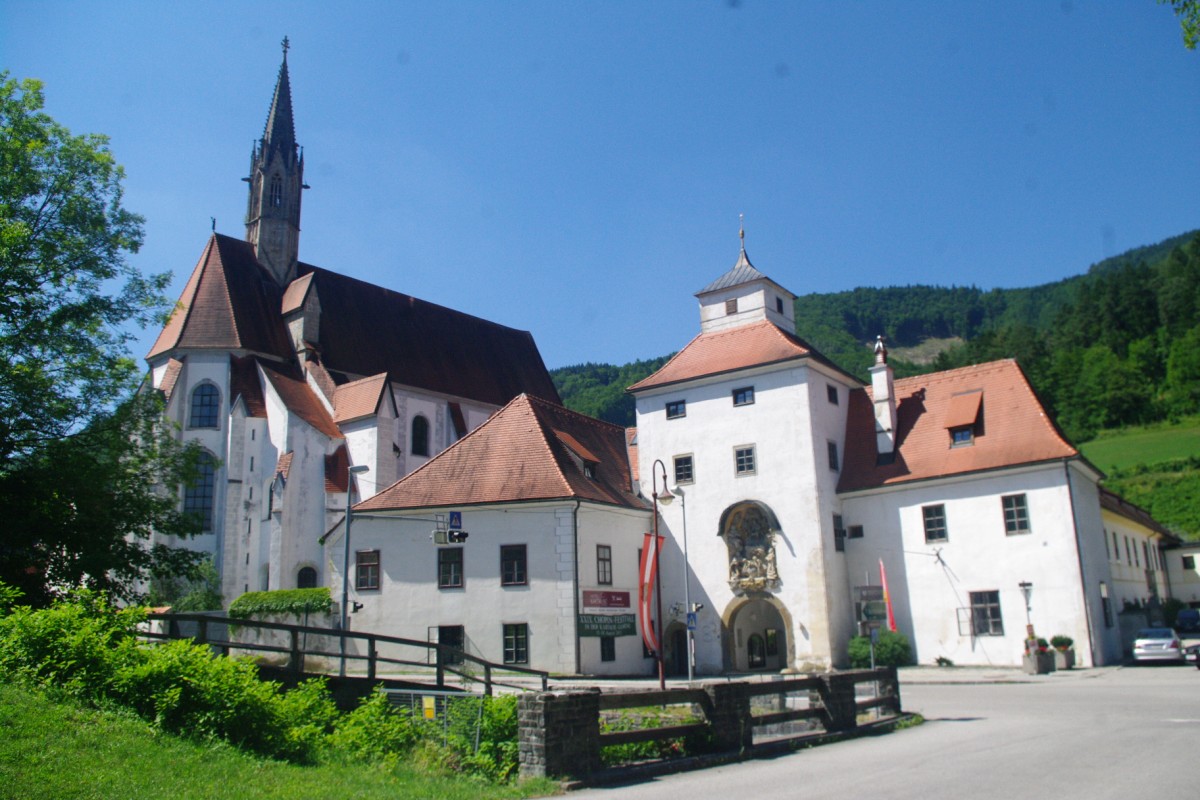 Gaming, ehemaliges Kartuserkloster Marienthron, erbaut ab 1332 durch Herzog Albrecht II., Mostviertel (17.08.2013)